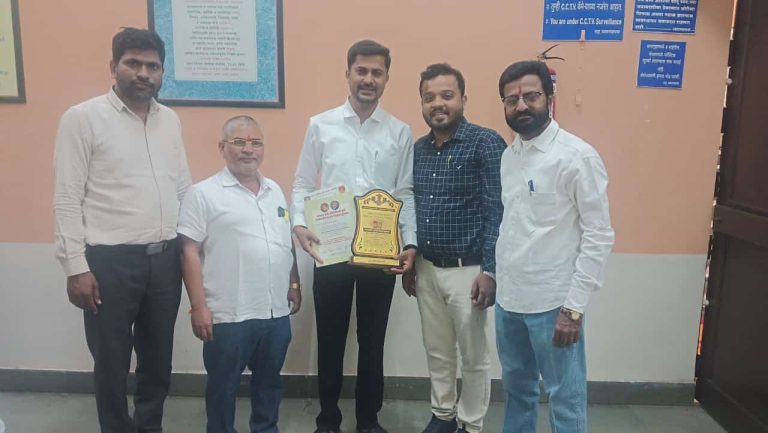 प्रा. सोमनाथ माने राज्यस्तरीय गुणवंत शिक्षक पुरस्काराने सन्मानित