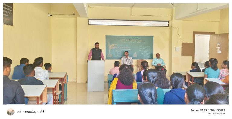चेतना फार्मसी सरडेवाडी मध्ये मराठी भाषा संवर्धन पंधरवडा उत्साहात साजरा